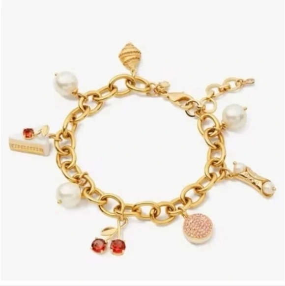 Kate Spade New York Pastry Shop Charm Bracelet $178 - Picture 1 of 7